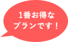 一番お得なプランです！